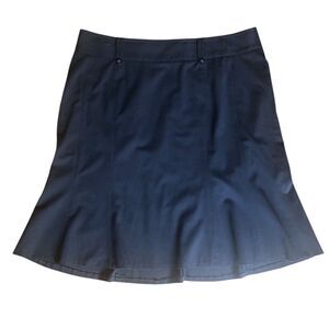 Lane Bryant Black A-Line Classic Skirt Size 18 Flared Office Career Professional